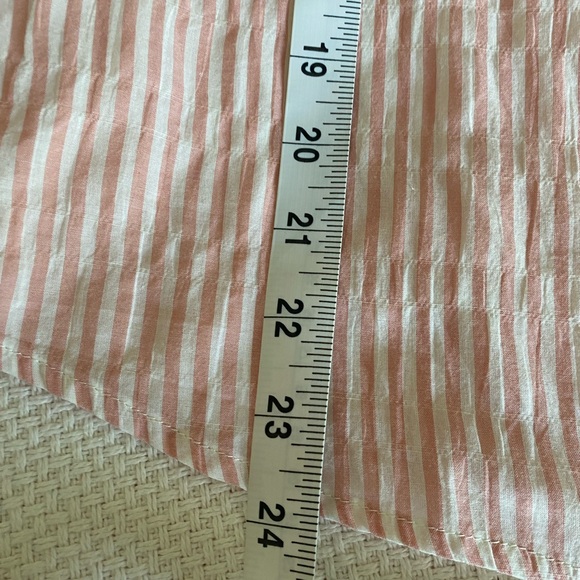 Rag & Bone Peach and White Striped Shirt Size Large - Picture 9 of 16